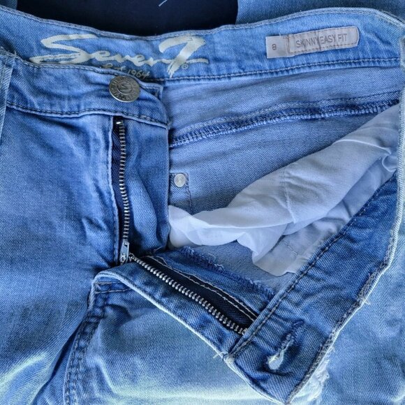 Seven7 Jeans Women's Skinny Easy Fit Distressed Jeans. Size 8. NWT $228 - Picture 4 of 12